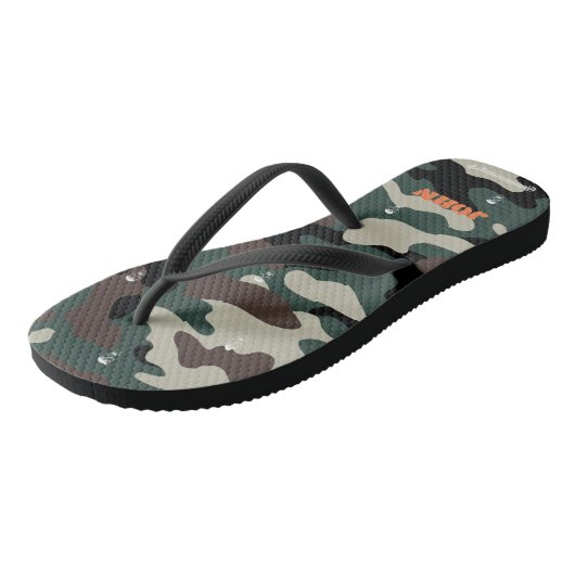 Skull Camo Teenslippers (Schuin)