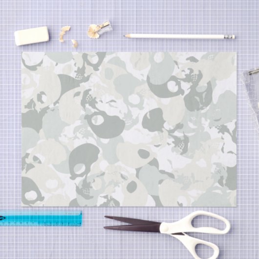 Skull-camouflage Tissuepapier (Craft)