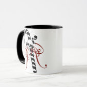 Skull Candy Cane Mok (Voorkant links)