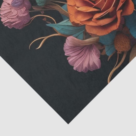 Skull Candy with Flowers Tissuepapier (Detail)