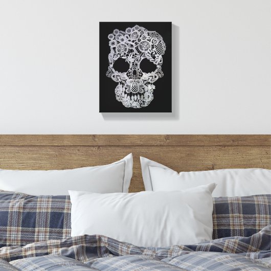 Skull canvas (Insitu (Slaapkamer))