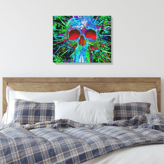 Skull Canvas Afdruk (Insitu (Slaapkamer))