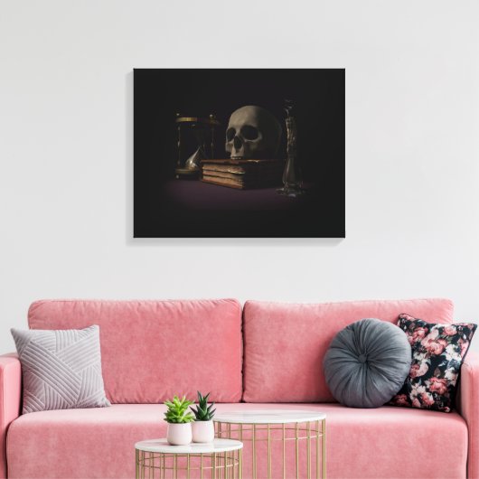 Skull Canvas Afdruk (Insitu (Woonkamer))