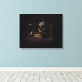 Skull Canvas Afdruk (Insitu (Houten vloer))