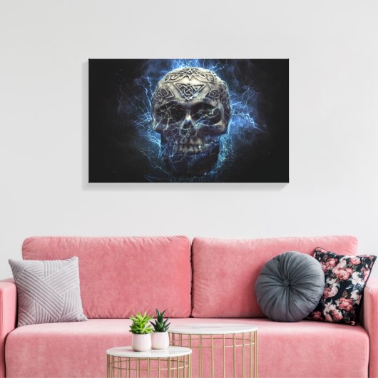 Skull Canvas Afdruk (Insitu (Woonkamer))