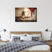 Skull Canvas Afdruk (Insitu (Slaapkamer))