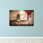 Skull Canvas Afdruk (Insitu (Houten vloer))