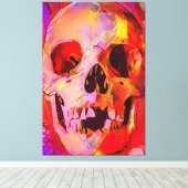 Skull Canvas Afdruk (Insitu (Houten vloer))