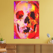 Skull Canvas Afdruk (Insitu (Woonkamer))