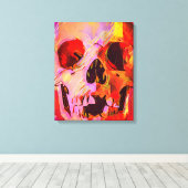 Skull Canvas Afdruk (Insitu (Houten vloer))