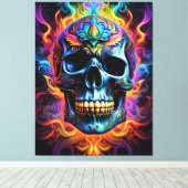 Skull Canvas Print (Insitu (Houten vloer))
