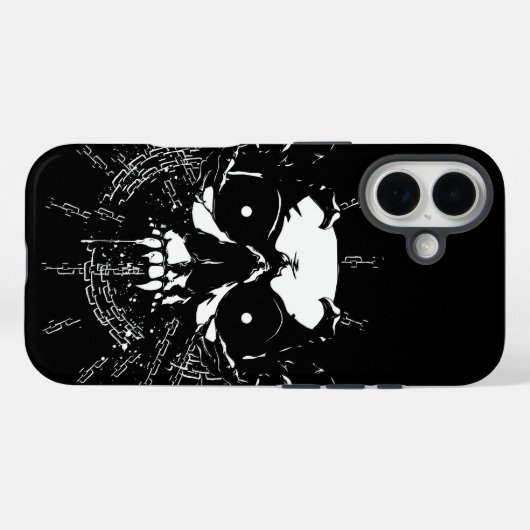 Skull Case-Mate iPhone Case (Achterkant (horizontaal))