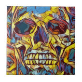 Skull Ceramic Tile Tegeltje (Voorkant)