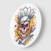 Skull Chef Kitchen Master Grote Klok (Hoek)