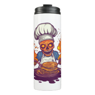 Skull Chef Madness - Grappig Kook Skelet Thermosbeker