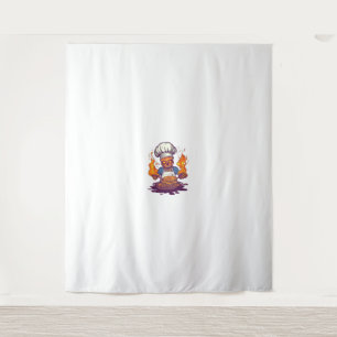 Skull Chef Madness - Grappig Kook Skelet Wandkleed