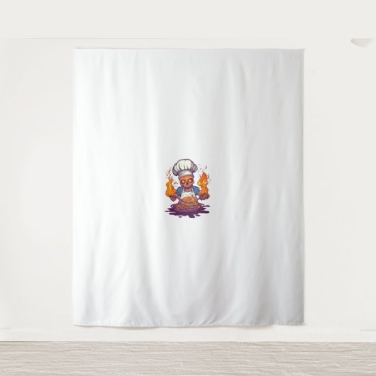 Skull Chef Madness - Grappig Kook Skelet Wandkleed (Voorkant)