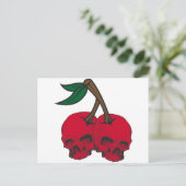 Skull Cherries Briefkaart (Staand voorkant)