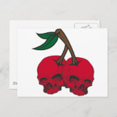 Skull Cherries Briefkaart (Voorkant / Achterkant)