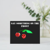 Skull Cherries Briefkaart (Staand voorkant)