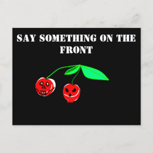 Skull Cherries Briefkaart