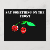 Skull Cherries Briefkaart (Voorkant)