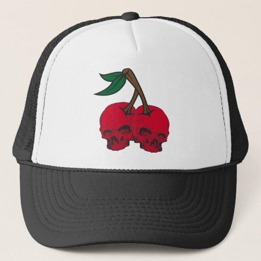 Skull Cherries Trucker Pet (Voorkant)