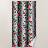 Skull Cherry Beach Towel Strandlaken (Voorkant)