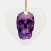 Skull Christmas Tree Heart Ornament (Voorkant)