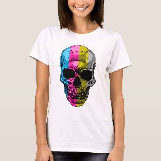 SKULL CMYK T-SHIRT (Voorkant)