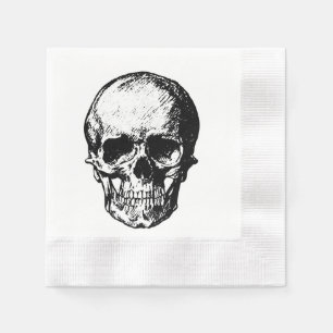 Skull Cocktail Napkin Servet