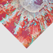 Skull Colorful Pop Art Surreal Psychedelic Artwork Tissuepapier (Detail)