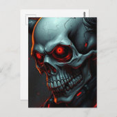 Skull Comics Stijl Illustratie Fantasy Art Briefkaart (Voorkant / Achterkant)