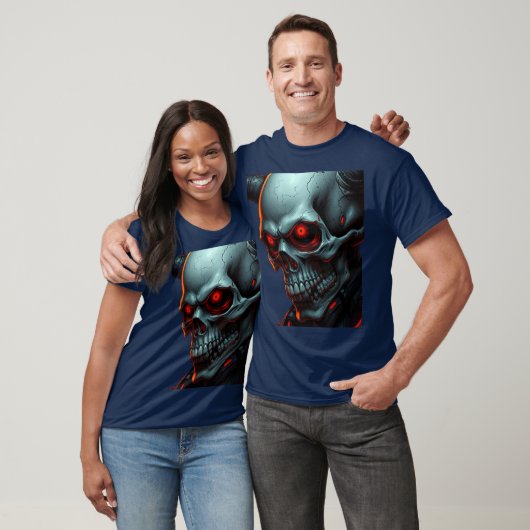 Skull Comics Style Illustration Fantasy Art T-shirt (Unisex)