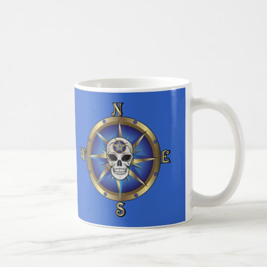 Skull Compass Koffiemok (Rechts)