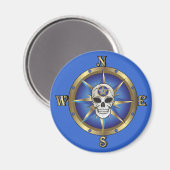 Skull Compass Magneet (Voorkant / Achterkant)