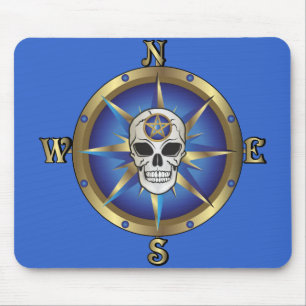 Skull Compass Muismat