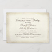 Skull Couple Day van de Dead Engagement Party Kaart (Achterkant)