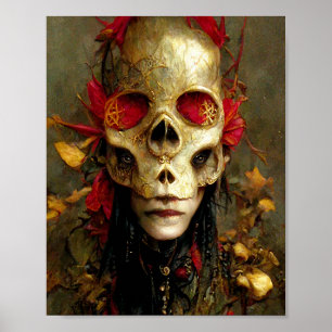 Skull Creater Dark Fantasy Art Poster