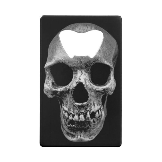 Skull Creditkaart Flessenopener (Voorkant)
