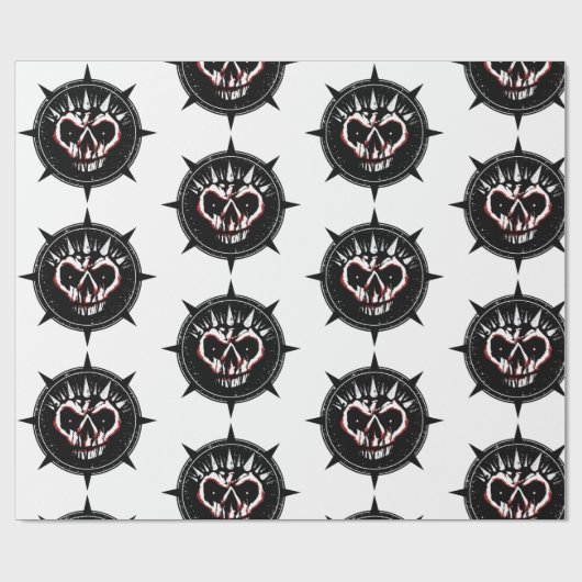 Skull Creep Cadeaupapier (Vlak)