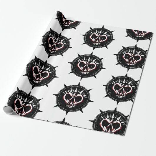 Skull Creep Cadeaupapier (Uitgerold)