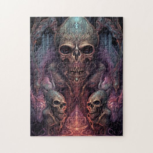 Skull Creepy Surreal Horror Art Legpuzzel (Verticaal)