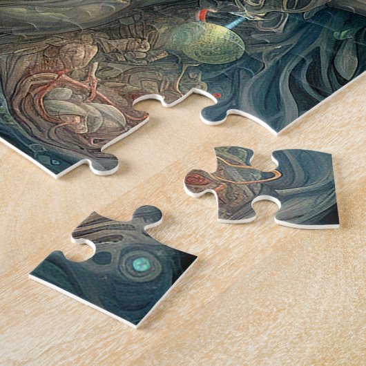 Skull Creepy Surreal Horror Art Legpuzzel (Zijkant)