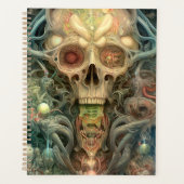 Skull Creepy Surreal Horror Art Planner (Voorkant)