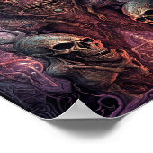 Skull Creepy Surreal Horror Art Poster (Hoek)