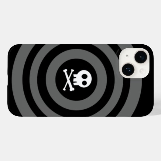 ~ Skull + Crossbones ~ Case-Mate iPhone Case (Achterkant (horizontaal))