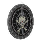 Skull Crossbones en Knife Dartboard Dartbord (Voorkant Links)