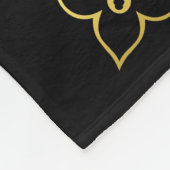 Skull Crossbones/Jolly Roger/Pirate/Gold/Black Fle Fleece Deken (Hoek)