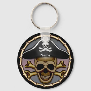 Skull Crossbones Pirate Sleutelhanger